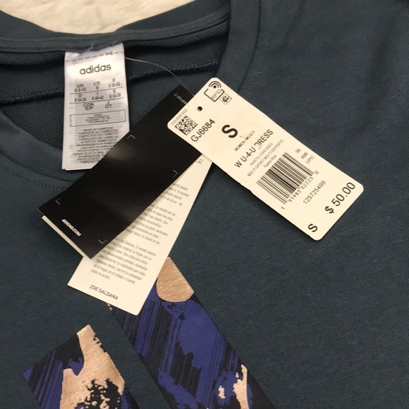 NWT Adidas Tee Shirt Dress - Picture 4 of 8